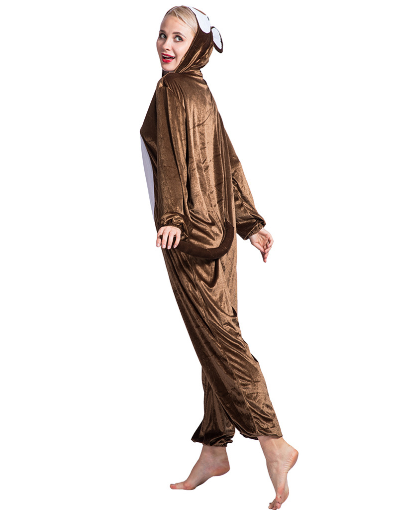 F1863 Summer Fabric Monkey Animal Onesie Kigurumi Pajama